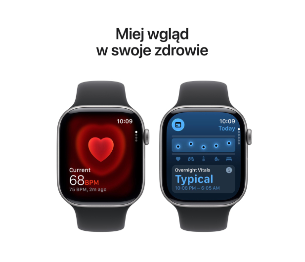 APPLE Watch Series 11 GPS + Cellular 46mm Aluminiowa koperta (gwiezdna szarość)/ Sportowy pasek (czarny) - rozmiar M/L - 1362431 - zdjęcie 5